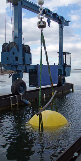 Testing large ADCP buoy for precise mooring calculations Testing large ADCP buoy for precise mooring calculations