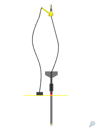Corer at full penetration Corer at full penetration
