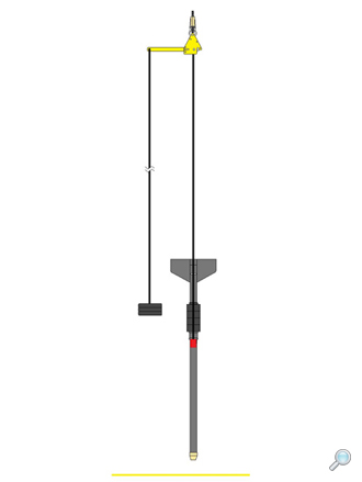 Piston corer ascending Piston corer ascending