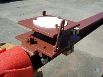 Pier installation sled assembly for ADCP buoys Pier installation sled assembly for ADCP buoys