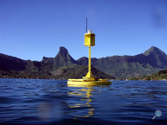 MSI G-400 surface buoy deployed in Tahiti MSI G-400 surface buoy deployed in Tahiti